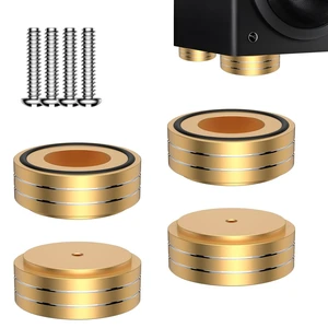 HiFi Speaker Spikes Isolation Stand Feet Pads 58x22MM, 4X Speaker Floor Protector Shock Absorber with Rubber Ring and Mounting Screws(M4*0.7) for AMP Turntable DAC Recorder HiFi Speaker Spikes Isolation Stand Feet Pads 58x22MM, 4X Speaker Floor Protector Shock Absorber with Rubber Ring and Mounting Screws(M4*0.7) for AMP Turntable DAC Recorder