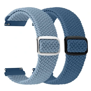 2 Pack 20mm Quick Release Braided Bands Compatible with Garmin Venu, Forerunner 55/165/245/645, Vivoactive 6/5/3, Adjustable Band for Amazfit Active/Bip 3 2 Pack 20mm Quick Release Braided Bands Compatible with Garmin Venu, Forerunner 55/165/245/645, Vivoactive 6/5/3, Adjustable Band for Amazfit Active/Bip 3