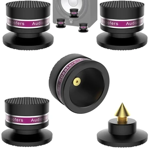 HiFi Speaker Spikes IF03B by Audiocrast, Speaker Vibration Dampener Stand Feet Pads Shock Absorber Isolation Pucks, Speaker Resonance Reducer with Non-Slip Mat for Turntable Amp CD DAC Recorder HiFi Speaker Spikes IF03B by Audiocrast, Speaker Vibration Dampener Stand Feet Pads Shock Absorber Isolation Pucks, Speaker Resonance Reducer with Non-Slip Mat for Turntable Amp CD DAC Recorder