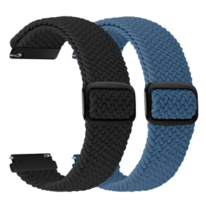 2 Pack 20mm Quick Release Braided Bands Compatible with Garmin Venu, Forerunner 55/165/245/645, Vivoactive 6/5/3, Adjustable Band for Amazfit Active/Bip 3 2 Pack 20mm Quick Release Braided Bands Compatible with Garmin Venu, Forerunner 55/165/245/645, Vivoactive 6/5/3, Adjustable Band for Amazfit Active/Bip 3