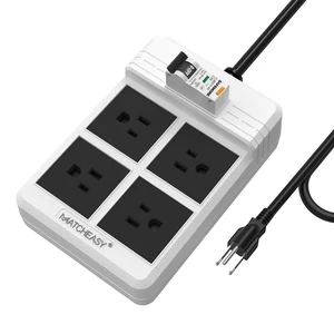 GFCI Power Strip with 4 Outlets, 30mA RCBO Circuit Breaker, White 14AWG Heavy Duty Cord,5.9FT Cord with Leakage Protection & Reset Button for Workshop,Garage, Jobsite, Home Office GFCI Power Strip with 4 Outlets, 30mA RCBO Circuit Breaker, White 14AWG Heavy Duty Cord,5.9FT Cord with Leakage Protection & Reset Button for Workshop,Garage, Jobsite, Home Office
