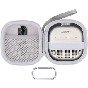 Hard Case for Bose SoundLink Micro 2nd Gen Portable Bluetooth Speaker Protective Storage Box, Portable Carrying Box, Smooth Zipper, Zippered Closure, Travel-ready, White Case Hard Case for Bose SoundLink Micro 2nd Gen Portable Bluetooth Speaker Protective Storage Box, Portable Carrying Box, Smooth Zipper, Zippered Closure, Travel-ready, White Case