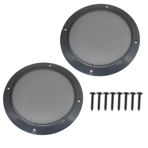 2 Pcs 8 Inch Metal Mesh Speaker Grills Covers Subwoofer Grill Protective Case with Mounting Screws for Home Audio Car Speaker (Black) 2 Pcs 8 Inch Metal Mesh Speaker Grills Covers Subwoofer Grill Protective Case with Mounting Screws for Home Audio Car Speaker (Black)