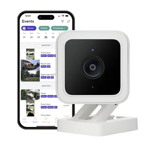Cam v3 Wired WiFi Indoor/Outdoor Home Security Camera Color Night Vision, 2-Way Audio, Pet/Baby Monitor, MicroSD Card Slot, Compatible with Alexa & Google Cam v3 Wired WiFi Indoor/Outdoor Home Security Camera Color Night Vision, 2-Way Audio, Pet/Baby Monitor, MicroSD Card Slot, Compatible with Alexa & Google