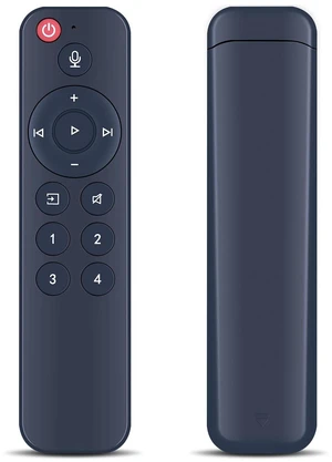 Voice Replacement Remote for WiiM Mini AirPlay 2 Pro Plus and Pro Audio Streamer, Push-to-Talk, 4 Music Preset Buttons Voice Replacement Remote for WiiM Mini AirPlay 2 Pro Plus and Pro Audio Streamer, Push-to-Talk, 4 Music Preset Buttons