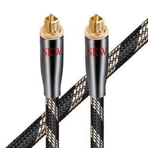 HI-FI Toslink Optical Cable 4.9ft/1.5m, Precision-Polished PMMA Fiber Nylon-braided Jacket, Gold-plated Plugs, Reinforced Core, S/PDIF 5.1 Support, Immune to EMI/RFI, TV to Soundbar & AV Receiver HI-FI Toslink Optical Cable 4.9ft/1.5m, Precision-Polished PMMA Fiber Nylon-braided Jacket, Gold-plated Plugs, Reinforced Core, S/PDIF 5.1 Support, Immune to EMI/RFI, TV to Soundbar & AV Receiver