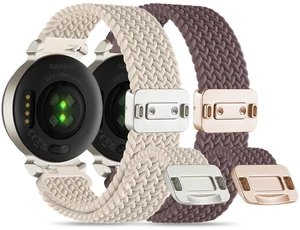 Nylon Watch Bands for Garmin Lily 2/Lily 2 Active Women 2 Pack 14mm Soft Stretch Braided Adjustable Wristband Magnetic Buckle Sport Strap for Garmin Lily 2 Classic Accessory Nylon Watch Bands for Garmin Lily 2/Lily 2 Active Women 2 Pack 14mm Soft Stretch Braided Adjustable Wristband Magnetic Buckle Sport Strap for Garmin Lily 2 Classic Accessory