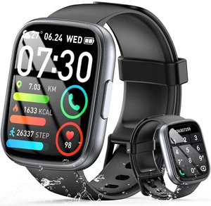 Smart Watch for Men Women (Answer/Make Call), 1.95" Touch Screen Fitness Watch with Heart Rate/Sleep Monitor, IP68 Waterproof Smartwatch for Android iOS, Activity Tracke with 120+ Sports Modes, Black Smart Watch for Men Women (Answer/Make Call), 1.95" Touch Screen Fitness Watch with Heart Rate/Sleep Monitor, IP68 Waterproof Smartwatch for Android iOS, Activity Tracke with 120+ Sports Modes, Black