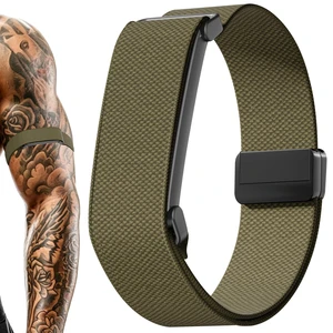 Magnetic Bicep Band for Google Fitbit Air,Nylon Arm Strap (Army Green) Elastic Sport Armband Ankle Nylon Bicep Bands with Magnet Clasp for Women Men,Breathable Replacement Strap for Gym Running Magnetic Bicep Band for Google Fitbit Air,Nylon Arm Strap (Army Green) Elastic Sport Armband Ankle Nylon Bicep Bands with Magnet Clasp for Women Men,Breathable Replacement Strap for Gym Running
