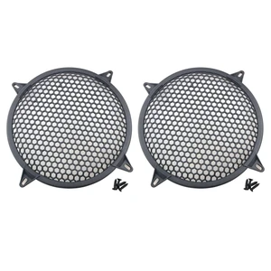 2pcs 12 Inch Speaker Grille Cover ABS Mesh with Mounting Screws Plastic Mesh Cover Stage Box Exterior Mesh Cover Plastic Legged Mesh Frame Sound Speakers for Home Audio Black 2pcs 12 Inch Speaker Grille Cover ABS Mesh with Mounting Screws Plastic Mesh Cover Stage Box Exterior Mesh Cover Plastic Legged Mesh Frame Sound Speakers for Home Audio Black
