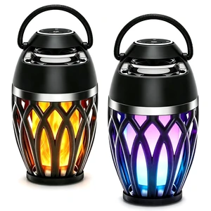 Outdoor Bluetooth Speaker LED Flame Lantern Portable Wireless Audio Speaker Dual Light Modes: Flame & RGB Lights, Rechargeable, HD Stereo Sound Speaker Wireless for Patio Camping Backyard (2 Pack) Outdoor Bluetooth Speaker LED Flame Lantern Portable Wireless Audio Speaker Dual Light Modes: Flame & RGB Lights, Rechargeable, HD Stereo Sound Speaker Wireless for Patio Camping Backyard (2 Pack)
