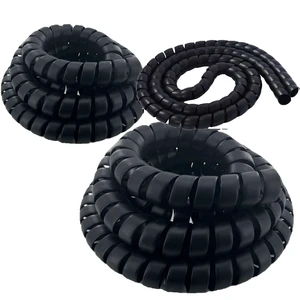 3 Pcs Spiral Wrap Cable Protector Pre-Cut Lengths - Safe Hose Protector to Avoid Wear and Extend Life for Hydraulic Pneumatic Hoses (1.25"+1.58"+2" OD x 10') 3 Pcs Spiral Wrap Cable Protector Pre-Cut Lengths - Safe Hose Protector to Avoid Wear and Extend Life for Hydraulic Pneumatic Hoses (1.25"+1.58"+2" OD x 10')