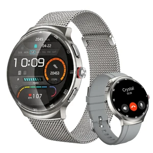 Smart Watches for Men Women, Waterproof Fitness Tracker, 1.43'' AMOLED Touchscreen Smartwatch for Android & iPhone, 150+ Sports Modes, Heart Rate/SpO2/Stress/Sleep Monitor, 2 Bands, Silver Smart Watches for Men Women, Waterproof Fitness Tracker, 1.43'' AMOLED Touchscreen Smartwatch for Android & iPhone, 150+ Sports Modes, Heart Rate/SpO2/Stress/Sleep Monitor, 2 Bands, Silver
