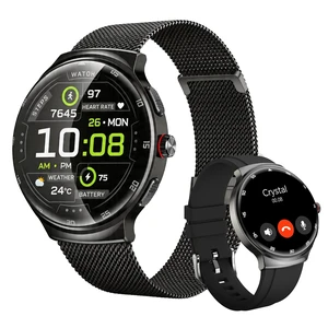 Smart Watches for Men Women, Waterproof Fitness Tracker, 1.43'' AMOLED Touchscreen Smartwatch for Android & iPhone, 150+ Sports Modes, Heart Rate/SpO2/Stress/Sleep Monitor, 2 Bands, Black Smart Watches for Men Women, Waterproof Fitness Tracker, 1.43'' AMOLED Touchscreen Smartwatch for Android & iPhone, 150+ Sports Modes, Heart Rate/SpO2/Stress/Sleep Monitor, 2 Bands, Black