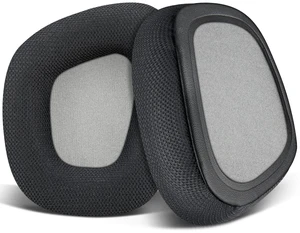 Mesh Fabric Replacement Earpads for Corsair Void/Void v2/Void Pro/Void Elite/Surround Wired & Wireless RGB USB Gaming Headsets, Ear Pads Cushions with Memory Foam - Black(Grey Mesh) Mesh Fabric Replacement Earpads for Corsair Void/Void v2/Void Pro/Void Elite/Surround Wired & Wireless RGB USB Gaming Headsets, Ear Pads Cushions with Memory Foam - Black(Grey Mesh)