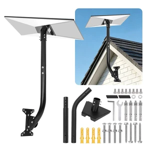 Wall Mount for Starlink Gen 3, Adjustable 28 Inch Rustproof Carbon Steel Long Arm, Heavy Duty Weatherproof Mounting Kit for Standard Gen 3/V3/4/4X Roof, Eave and Wall, Include Pipe Wall Mount for Starlink Gen 3, Adjustable 28 Inch Rustproof Carbon Steel Long Arm, Heavy Duty Weatherproof Mounting Kit for Standard Gen 3/V3/4/4X Roof, Eave and Wall, Include Pipe