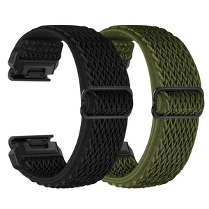 2 Pack Elastic 22mm Watch Quickfit Bands Compatible with Garmin Fenix E 47mm/Fenix 8 47mm/Fenix 7/7 Pro/Fenix 6/6 Pro/Fenix 5/5 Plus, Sport Nylon Replacement Strap 2 Pack Elastic 22mm Watch Quickfit Bands Compatible with Garmin Fenix E 47mm/Fenix 8 47mm/Fenix 7/7 Pro/Fenix 6/6 Pro/Fenix 5/5 Plus, Sport Nylon Replacement Strap