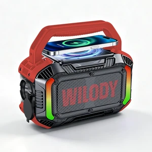 Speakers Bluetooth Wireless, 40W Loud Outdoor Speaker with Bass, IPX7 Waterproof Floatable, 20H Playtime, Wireless Charge, TWS, RGB Light, Portable Speaker for Work, Garage, Outdoor(S-Red) Speakers Bluetooth Wireless, 40W Loud Outdoor Speaker with Bass, IPX7 Waterproof Floatable, 20H Playtime, Wireless Charge, TWS, RGB Light, Portable Speaker for Work, Garage, Outdoor(S-Red)