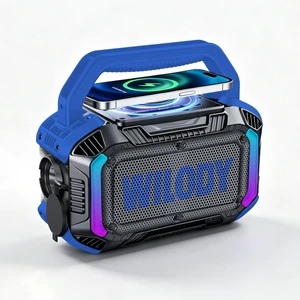 Speakers Bluetooth Wireless, 40W Loud Outdoor Speaker with Bass, IPX7 Waterproof Floatable, 20H Playtime, Wireless Charge, TWS, RGB Light, Portable Speaker for Work, Garage, Outdoor(S-Blue) Speakers Bluetooth Wireless, 40W Loud Outdoor Speaker with Bass, IPX7 Waterproof Floatable, 20H Playtime, Wireless Charge, TWS, RGB Light, Portable Speaker for Work, Garage, Outdoor(S-Blue)
