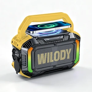 Speakers Bluetooth Wireless, 40W Loud Outdoor Speaker with Bass, IPX7 Waterproof Floatable, 20H Playtime, Wireless Charge, TWS, RGB Light, Portable Speaker for Work, Garage, Outdoor(S-Yellow) Speakers Bluetooth Wireless, 40W Loud Outdoor Speaker with Bass, IPX7 Waterproof Floatable, 20H Playtime, Wireless Charge, TWS, RGB Light, Portable Speaker for Work, Garage, Outdoor(S-Yellow)