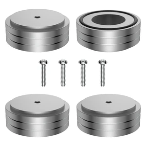4 Pcs Turntable Feet Aluminum HiFi Turntable Isolation Feet Aluminum Stand Speakers Spikes Audio Pads 58x22mm for HiFi Amplifier/Speaker/Turntable/Player(Silver) 4 Pcs Turntable Feet Aluminum HiFi Turntable Isolation Feet Aluminum Stand Speakers Spikes Audio Pads 58x22mm for HiFi Amplifier/Speaker/Turntable/Player(Silver)