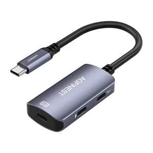 USB C to AR Glasses Adapter Power and Play Adapter for AR Glasses Support PD 100W, 4K @ 60Hz Compatible with iPhone 15/16 Viture/Rokid/Xreal AR Glasses (Dual USB C) USB C to AR Glasses Adapter Power and Play Adapter for AR Glasses Support PD 100W, 4K @ 60Hz Compatible with iPhone 15/16 Viture/Rokid/Xreal AR Glasses (Dual USB C)