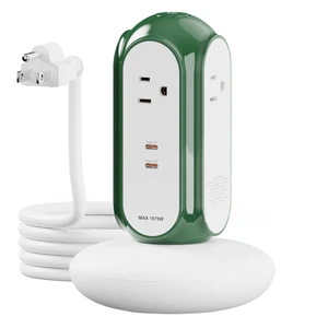 6-in-1 30W USB-C Fast Charging Power Strip Tower, 4 AC & 2 USB-C Ports 1420J Surge Protection, Overload Protection, 850°C Flame-Retardant Housing, 50% Thicker Copper Wire, 6.6FT (2m) Cord 6-in-1 30W USB-C Fast Charging Power Strip Tower, 4 AC & 2 USB-C Ports 1420J Surge Protection, Overload Protection, 850°C Flame-Retardant Housing, 50% Thicker Copper Wire, 6.6FT (2m) Cord