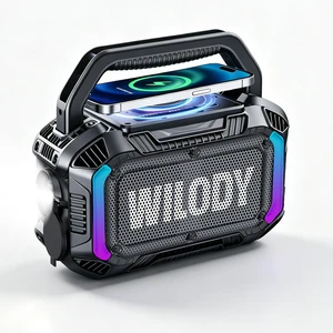 Speakers Bluetooth Wireless, 40W Loud Outdoor Speaker with Bass, IPX7 Waterproof Floatable, 20H Playtime, Wireless Charge, TWS, RGB Light, Portable Speaker for Work, Garage, Outdoor(S-Black) Speakers Bluetooth Wireless, 40W Loud Outdoor Speaker with Bass, IPX7 Waterproof Floatable, 20H Playtime, Wireless Charge, TWS, RGB Light, Portable Speaker for Work, Garage, Outdoor(S-Black)