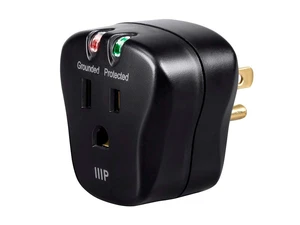 1 Outlet Portable Mini Surge Protector - UL Rated, 540 Joules, With Grounded And Protected Light Indicator, Black 1 Outlet Portable Mini Surge Protector - UL Rated, 540 Joules, With Grounded And Protected Light Indicator, Black