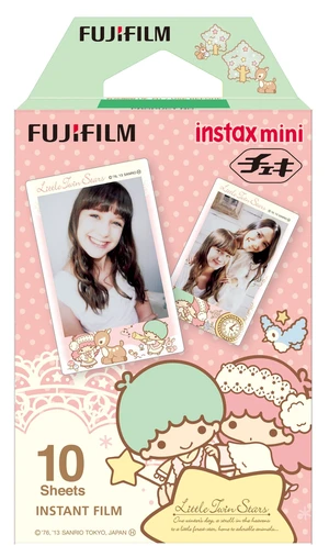 1 X Fuji Instax Mini Films Usable with Polaroid Mio & 300 - Lomo Diana Instant Back - Little Twin Stars 1 X Fuji Instax Mini Films Usable with Polaroid Mio & 300 - Lomo Diana Instant Back - Little Twin Stars