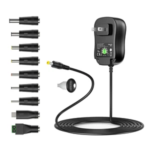 34W Universal AC Adapter Multi Voltage Power Supply DC 4.5V 7.5V 5V 9V 12V with a 5V 2A USB Port, Adjustable Power Supply, 2A Max, DC Power Adapter Charger Cord, Multiple Tips, 5.5mm x 2.1mm 34W Universal AC Adapter Multi Voltage Power Supply DC 4.5V 7.5V 5V 9V 12V with a 5V 2A USB Port, Adjustable Power Supply, 2A Max, DC Power Adapter Charger Cord, Multiple Tips, 5.5mm x 2.1mm