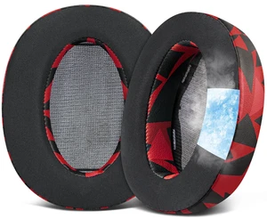 Cooling Gel Replacement Earpads for Sony WH-H910N H910 h.Ear on 3 Wireless Noise-Canceling Headphones, Ear Pads Cushions with Noise Isolation Foam - Red Storm Cooling Gel Replacement Earpads for Sony WH-H910N H910 h.Ear on 3 Wireless Noise-Canceling Headphones, Ear Pads Cushions with Noise Isolation Foam - Red Storm