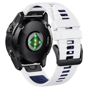 for Fenix 7X Pro/6X Pro Band for Fenix 6X Strap Fenix 7X Band 26mm Width Fenix 5X Plus Wristband for Decent Mk2i/tactix Delta/tactix 7 Pro/tactix 7 AMOLED Soft Silicone Watch(White-Dark Blue) for Fenix 7X Pro/6X Pro Band for Fenix 6X Strap Fenix 7X Band 26mm Width Fenix 5X Plus Wristband for Decent Mk2i/tactix Delta/tactix 7 Pro/tactix 7 AMOLED Soft Silicone Watch(White-Dark Blue)