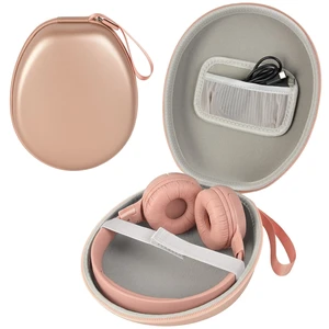 Hard Headphone Case for JBL/for Sony/for Beats/for Anker for Bose/ for Apple/ for JLab, Elastic Strap, Mesh Pocket, Nylon, Home, Travel, Luggage, Commuting, Case Only, Rose Gold Hard Headphone Case for JBL/for Sony/for Beats/for Anker for Bose/ for Apple/ for JLab, Elastic Strap, Mesh Pocket, Nylon, Home, Travel, Luggage, Commuting, Case Only, Rose Gold
