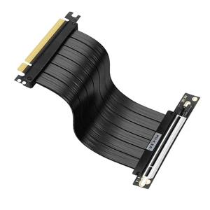 PCIe 3.0 x16 Riser Cable 200mm 90° Right-Angle GPU Extender 32GB/s Full Bandwidth, Stable for RTX 3070/3060/GTX 1660; Windows/Linux Driver-Free; Individual Lane EMI Shielding PCIe 3.0 x16 Riser Cable 200mm 90° Right-Angle GPU Extender 32GB/s Full Bandwidth, Stable for RTX 3070/3060/GTX 1660; Windows/Linux Driver-Free; Individual Lane EMI Shielding