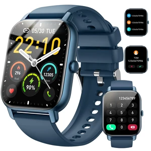 Smart Watch for Men Women (Answer/Make Calls), 1.85" HD fitness tracker, 110+ Sport Modes smartwatch with Heart Rate Sleep Monitor Step Counter, pedometer, IP68 Waterproof, Compatible with Android iOS Smart Watch for Men Women (Answer/Make Calls), 1.85" HD fitness tracker, 110+ Sport Modes smartwatch with Heart Rate Sleep Monitor Step Counter, pedometer, IP68 Waterproof, Compatible with Android iOS