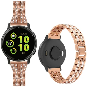 18mm Bling Metal Compatible with Garmin Venu 4 41mm Watch Band/Venu 3S 41mm/Vivoactive 4S/Vivomove 3S/Venu 2S/Forerunner 255S 265S, Metal Rhinestone Bling Bracelet Wristband for Women Men 18mm Bling Metal Compatible with Garmin Venu 4 41mm Watch Band/Venu 3S 41mm/Vivoactive 4S/Vivomove 3S/Venu 2S/Forerunner 255S 265S, Metal Rhinestone Bling Bracelet Wristband for Women Men