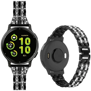18mm Bling Metal Compatible with Garmin Venu 4 41mm Watch Band/Venu 3S 41mm/Vivoactive 4S/Vivomove 3S/Venu 2S/Forerunner 255S 265S, Metal Rhinestone Bling Bracelet Wristband for Women Men 18mm Bling Metal Compatible with Garmin Venu 4 41mm Watch Band/Venu 3S 41mm/Vivoactive 4S/Vivomove 3S/Venu 2S/Forerunner 255S 265S, Metal Rhinestone Bling Bracelet Wristband for Women Men