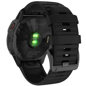 Quick Easy Fit Watch Band for Garmin Fenix 6X Pro/Sapphire,26mm Soft Non-allergenic Silicone Sport Waterproof Wristband Strap for Garmin Fenix 5X/5X Plus,Fenix 3,Quatix 3,Tactix Bravo(Black) Quick Easy Fit Watch Band for Garmin Fenix 6X Pro/Sapphire,26mm Soft Non-allergenic Silicone Sport Waterproof Wristband Strap for Garmin Fenix 5X/5X Plus,Fenix 3,Quatix 3,Tactix Bravo(Black)