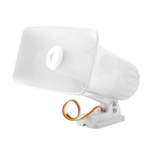 Electronic Alarm Siren Horn 150dB Indoor/Outdoor Security Siren DC 12V for Home Security System - White Electronic Alarm Siren Horn 150dB Indoor/Outdoor Security Siren DC 12V for Home Security System - White