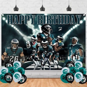 Philadelphia Soccer Happy Birthday Backdrop Eagles Football Banner Poster for Soccer Theme Party Decorations Birthday Supplies Background Studio Shoot Photo Props Booth Philadelphia Soccer Happy Birthday Backdrop Eagles Football Banner Poster for Soccer Theme Party Decorations Birthday Supplies Background Studio Shoot Photo Props Booth