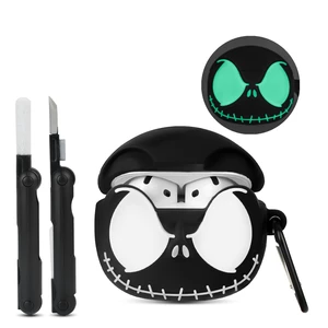 for AirPods 4 and AirPods 5 Case Cover with Cleaner kit, Black Glow in The Dark, Anime Skull Case for Apple AirPods 5/4 (2026/2024) Funny Soft Silicone Cute Case for Women Men for AirPods 4 and AirPods 5 Case Cover with Cleaner kit, Black Glow in The Dark, Anime Skull Case for Apple AirPods 5/4 (2026/2024) Funny Soft Silicone Cute Case for Women Men