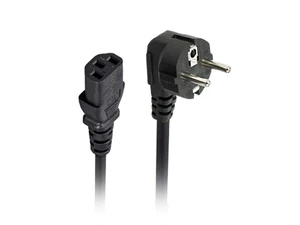 AC Power Cord - 10 Feet - Black, CEE 7/7 "SCHUKO (Europe) to IEC 60320 C13, 18AWG, 5A/1250W, 250V, 3-Prong, for PC Computers, PDU, UPS AC Power Cord - 10 Feet - Black, CEE 7/7 "SCHUKO (Europe) to IEC 60320 C13, 18AWG, 5A/1250W, 250V, 3-Prong, for PC Computers, PDU, UPS
