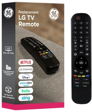 LG TV Remote Control Replacement, LG Universal Remote Control LG Remote Control for Smart TV, Direct Replacement, Streaming Hotkeys, Ergonomic, Black, 81686 LG TV Remote Control Replacement, LG Universal Remote Control LG Remote Control for Smart TV, Direct Replacement, Streaming Hotkeys, Ergonomic, Black, 81686