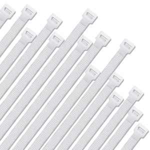 Plastic twist ties Cable Ties Heavy Duty Nylon Self-locking Long Wire Ties 50 Pack - White (24 Inch) Plastic twist ties Cable Ties Heavy Duty Nylon Self-locking Long Wire Ties 50 Pack - White (24 Inch)