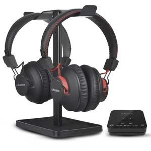 HT41899 Plus - Dual Qualcomm-Powered Bluetooth 5.3 Headphones & Transmitter for Wireless TV Watching with aptX Adaptive, Individual Volume Controls, Optical Support, 50hr HT41899 Plus - Dual Qualcomm-Powered Bluetooth 5.3 Headphones & Transmitter for Wireless TV Watching with aptX Adaptive, Individual Volume Controls, Optical Support, 50hr