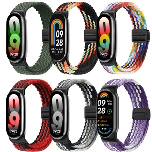 Bands Compatible with Xiaomi Smart Band 10/9/8 Strap, Nylon Woven Replacement Strap with Secure Buckle, Soft Breathable Adjustable Wristband for Women Men Bands Compatible with Xiaomi Smart Band 10/9/8 Strap, Nylon Woven Replacement Strap with Secure Buckle, Soft Breathable Adjustable Wristband for Women Men
