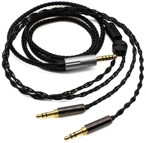 6.5ft 4.4mm Headphone Cable Compatible with Hifiman Dual 3.5mm end Compatible with Hifiman Sundara, Ananda, Arya, HE400SE, HE4XX, HE-400i, Edition XS Headphones, Silver Plated Braided 6.5ft/2m 6.5ft 4.4mm Headphone Cable Compatible with Hifiman Dual 3.5mm end Compatible with Hifiman Sundara, Ananda, Arya, HE400SE, HE4XX, HE-400i, Edition XS Headphones, Silver Plated Braided 6.5ft/2m
