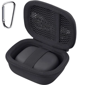Hard Case for Beats Powerbeats Pro 2 with Carabiner Clip, Black Travel Storage, Space For Earbuds And Accessories, Soft Lining, Protective Exterior Hard Case for Beats Powerbeats Pro 2 with Carabiner Clip, Black Travel Storage, Space For Earbuds And Accessories, Soft Lining, Protective Exterior