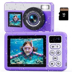 D70 4K Underwater Digital Camera - 48MP 10FT Waterproof Camera for Snorkeling - Dual Screen Selfie Compact Floatable Camera with 16GB Card - Autofocus Point and Shoot Digital Camera -Purple D70 4K Underwater Digital Camera - 48MP 10FT Waterproof Camera for Snorkeling - Dual Screen Selfie Compact Floatable Camera with 16GB Card - Autofocus Point and Shoot Digital Camera -Purple